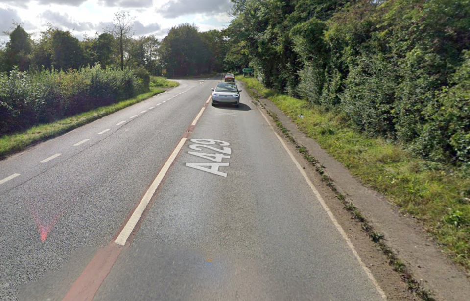 A433 Tetbury Road near the junction with the A429 (Google Maps)