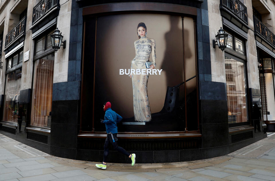 FILE PHOTO: A Burberry store is seen in London, Britain, January 16, 2023.  REUTERS/Peter Nicholls/File Photo