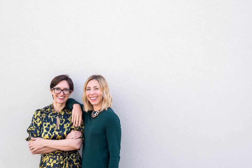 Sarah King, left, and co-founder Claire Dunn founded Obu to close the gender investment gap. Photo: Obu