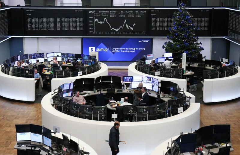 European shares dip as investors await cues on policy outlook