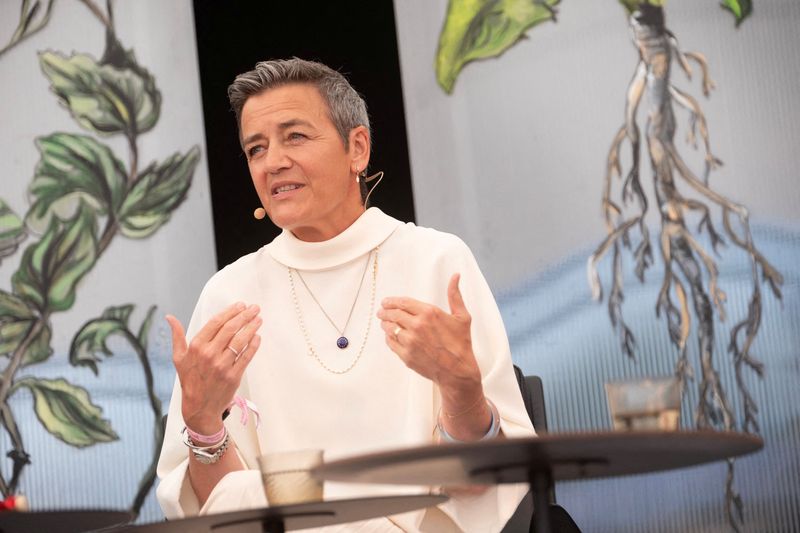 EU's Vestager to meet Big Tech CEOs in the US next week