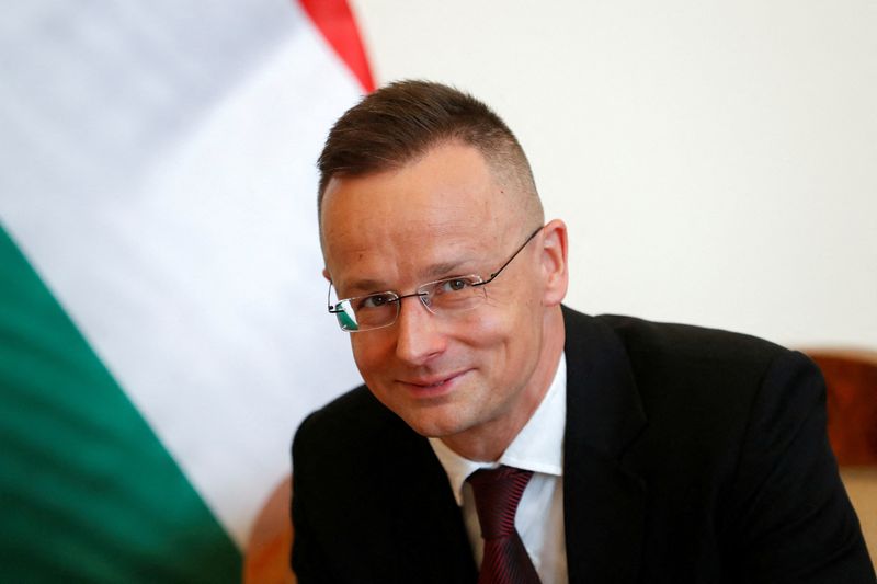 Hungarian foreign minister visits Ukraine before EU summit on aid package