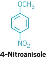 A structure of 4-nitroanisole. 