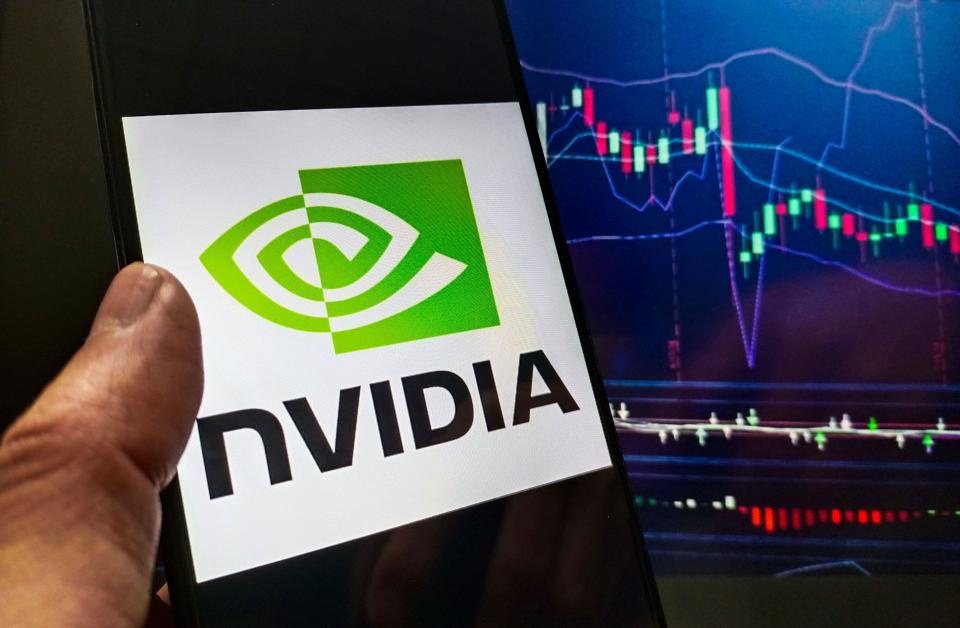 SUQIAN, CHINA - FEBRUARY 21, 2024 - Illustration Nvidia lost more than 4% of its market value, Suqian, Jiangsu province, China, February 21, 2024. (Photo by CFOTO/Sipa USA)