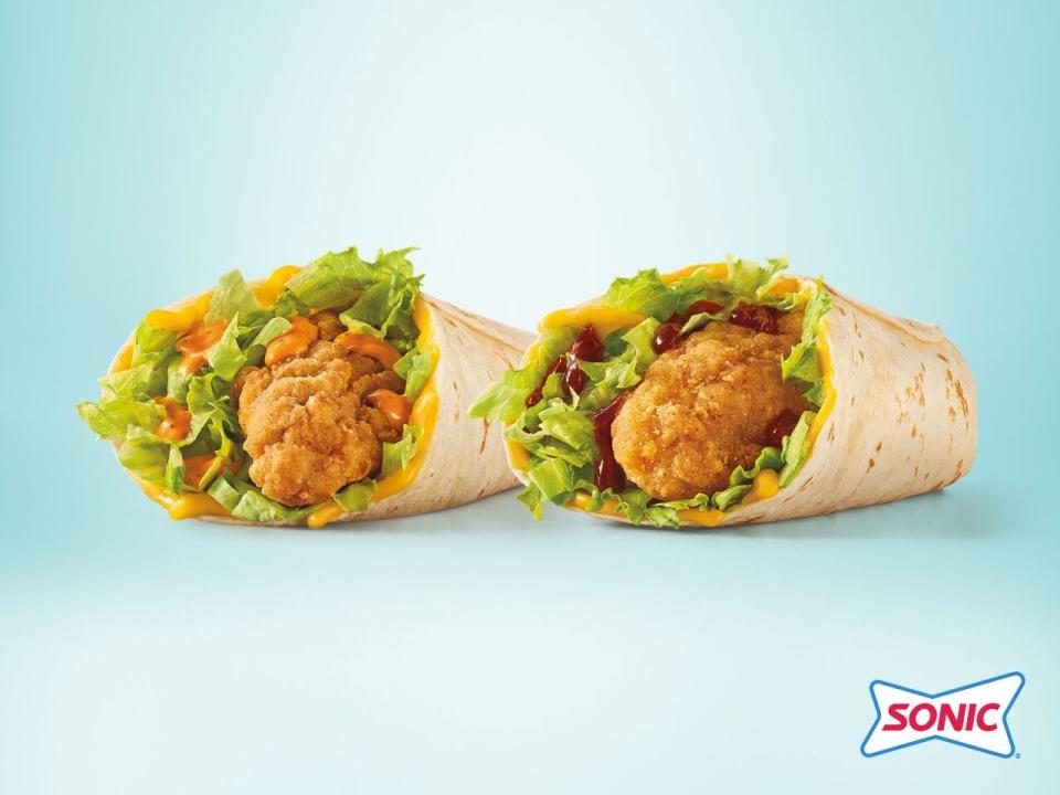 Sonic has added two crispy chicken tender wraps to menus across the country for a limited time.