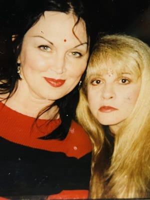 Liza Likins, left, went on tour with Fleetwood Mac and Stevie Nicks, right. They were roommates for 10 years.