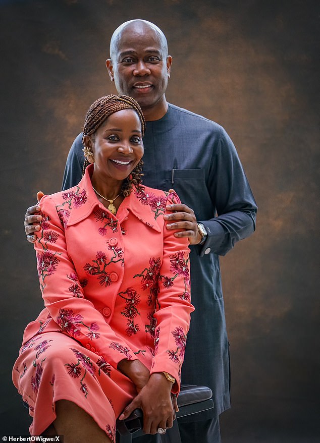 The banking CEO and leading figure in Nigerian economic issues perished along with his wife (pictured together), son and three others