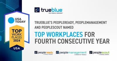 TrueBlue brands earn Top Workplaces USA award