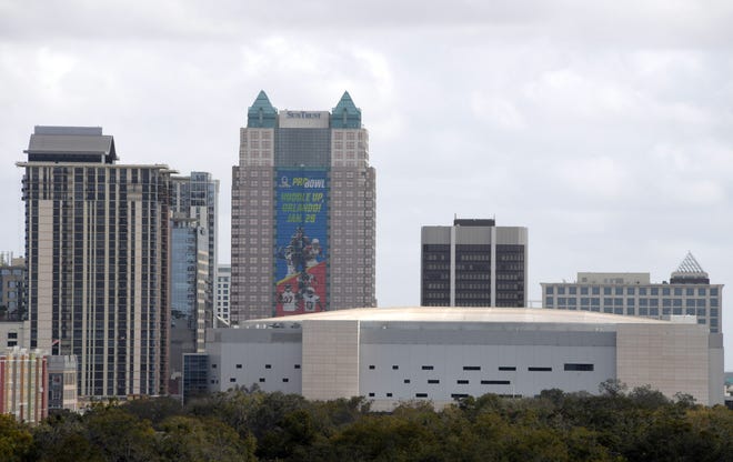 A general overall view of the downtown Orlando skyline pictured on Jan. 28, 2018.