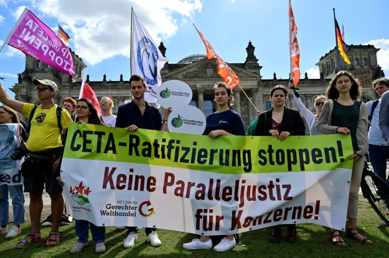 CETA has sparked protests across the EU, including in Germany (John MACDOUGALL)
