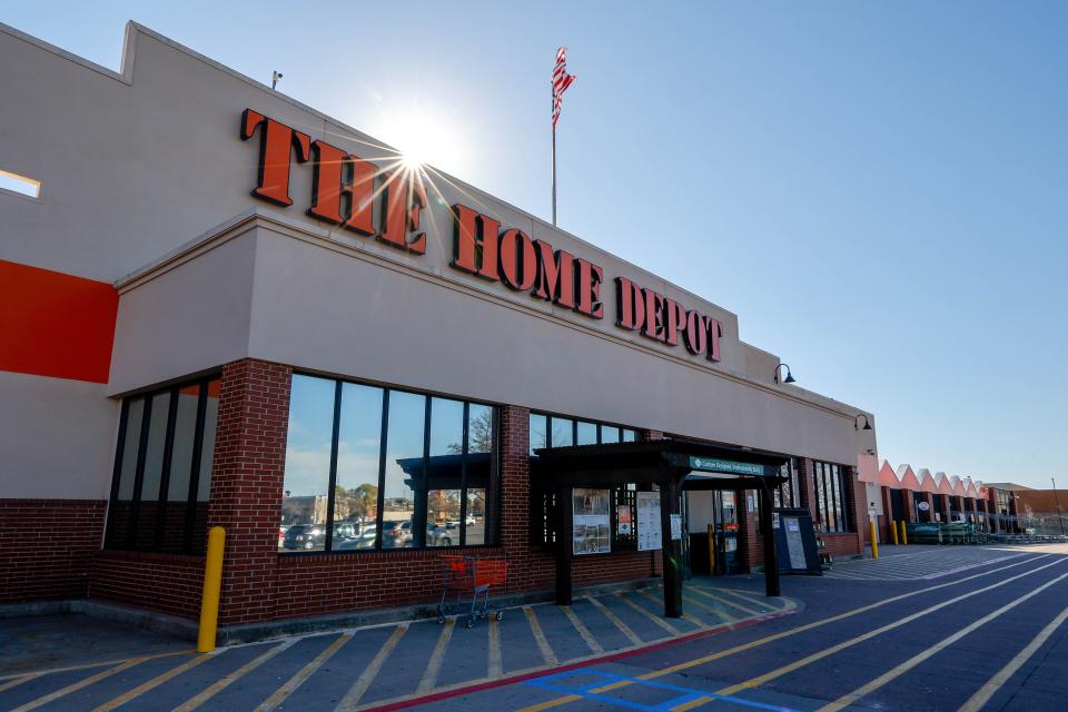 A Home Depot is pictured in February in Moore, Oklahoma.