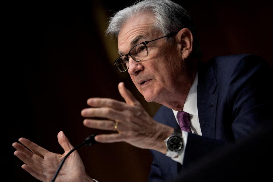 US Federal Reserve boss Jerome Powell (REUTERS)