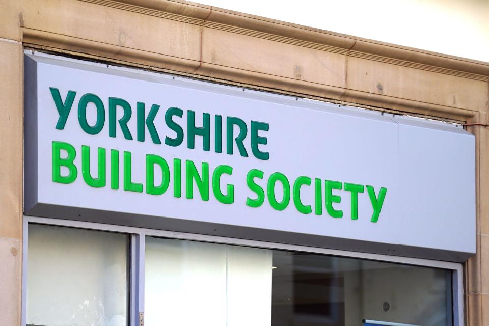 File photo dated 18/04/23 of a general view of a Yorkshire Building Society bank in Sheffield, UK. A £5,000 deposit mortgage for first-time buyers has been launched by a building society, enabling aspiring homeowners to potentially borrow up to 99% of the property value. Issue date: Wednesday March 27, 2024.