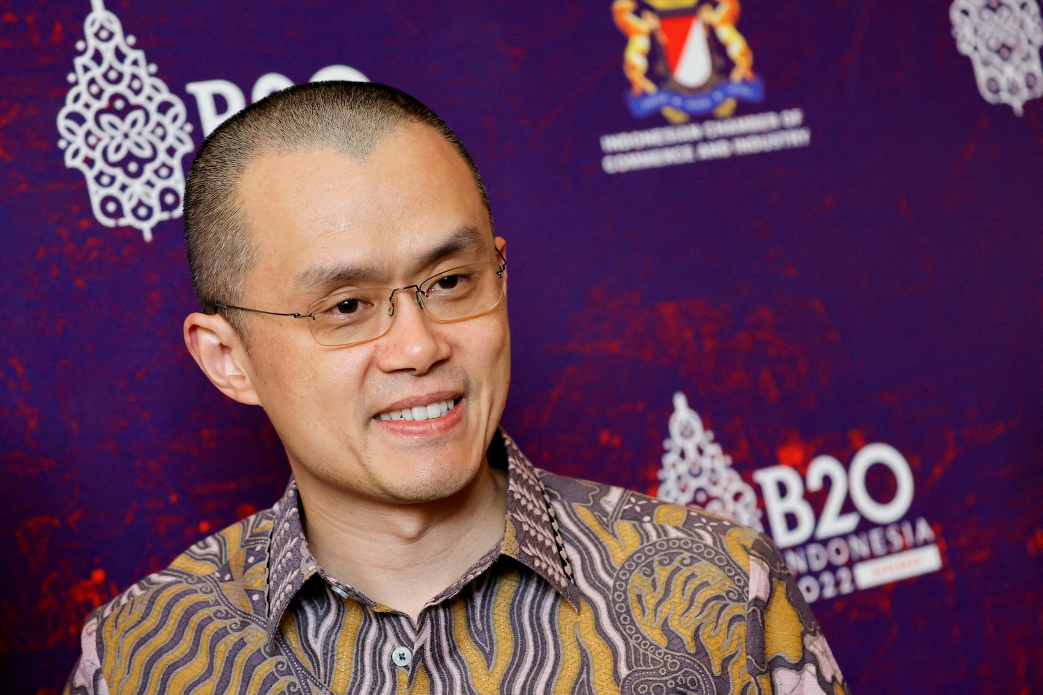 Changpeng Zhao, the founder of the crypto exchange Binance, attends a business gathering ahead of the G20 leaders’ summit, in Bali in November 2022. (Photo: Reuters)