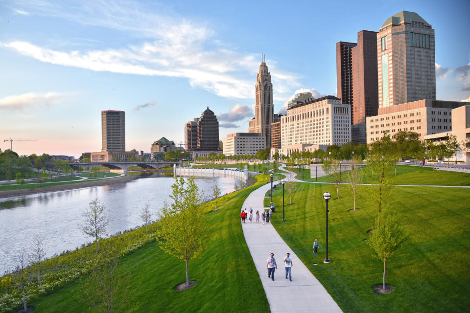 The Scioto Mile in Downtown Columbus, Ohio. Photo by Randall L. Schieber.