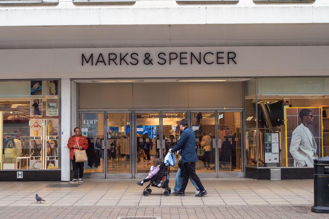 Uxbridge, UK. 27th April, 2024. A Marks & Spencer store in Uxbridge in the London Borough of Hillingdon. Credit: Maureen McLean/Alamy