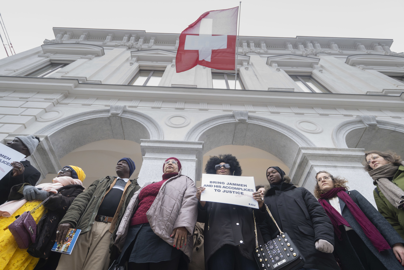 Nine Gambian plaintiffs and their relatives travelled to Switzerland for the trial against the Gambia's former interior minister Ousman Sonko, which was held at the Federal Criminal Court in Bellinzona, canton Ticino, in January 2024.