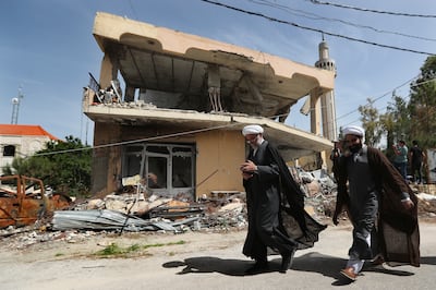 A house destroyed by Israeli air strikes in Hanine, south Lebanon. Rebuilding the country is a significant financial challenge. AP Photo