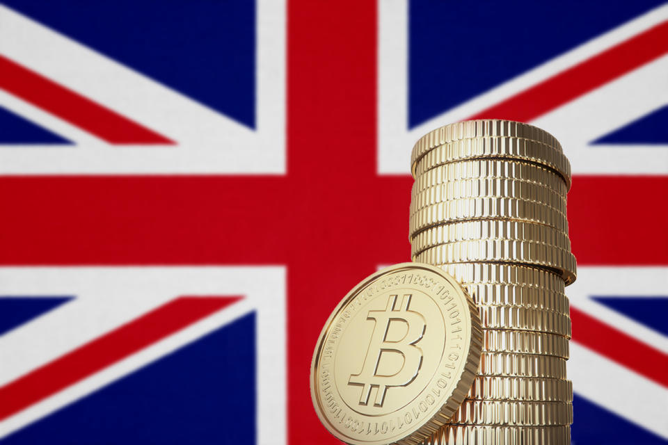 Bitcoin - Crypto - UK Flag