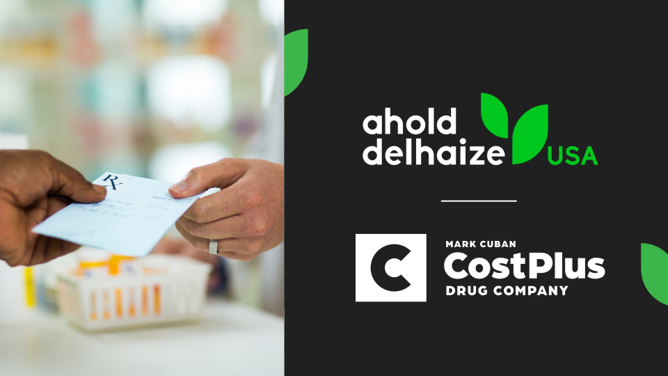 Ahold Delhaize USA has announced a new agreement with Mark Cuban Cost Plus Drug Company, PBC (Cost Plus Drugs) via the Team Cuban Card