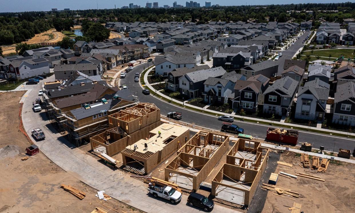 new homes being build in Sacramento, California