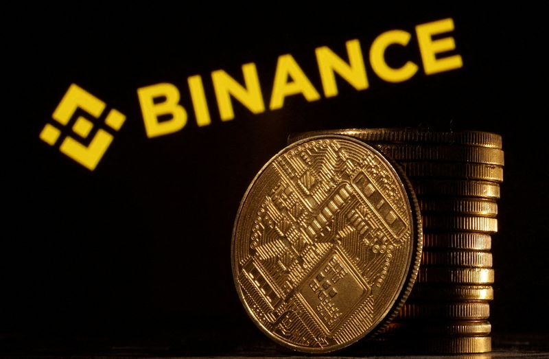 © Reuters. FILE PHOTO: Binance logo is seen in this illustration taken March 31, 2023. REUTERS/Dado Ruvic/Illustration/File Photo