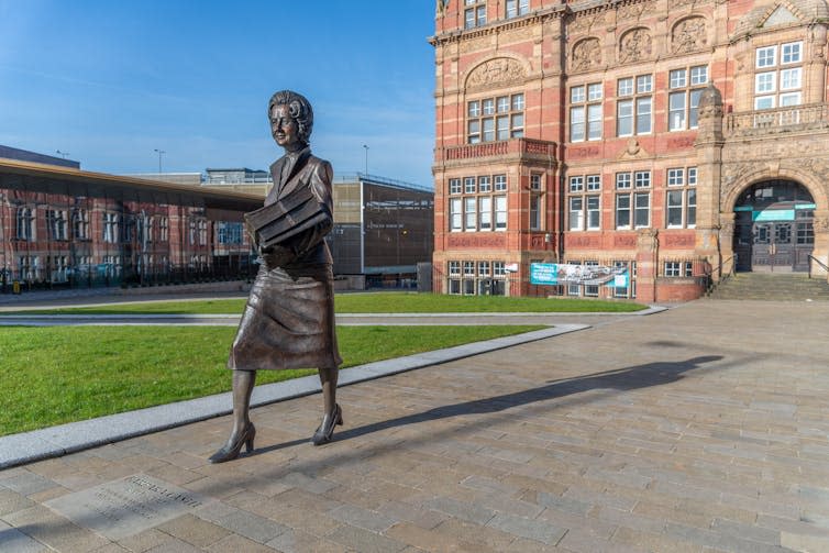 Statue of former MP Barbara Castle in Blackburn