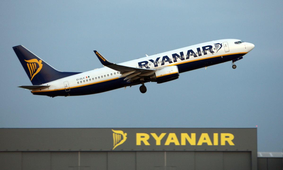 Undated file photo of a Ryanair plane taking off from Stansted Airport. Ryanair has recorded its busiest month in terms of passenger numbers, having said 19.3 million passengers booked tickets for its flights in June, up 10.9% from 17.4 million during the same month last year. Issue date: Tuesday July 2, 2024.