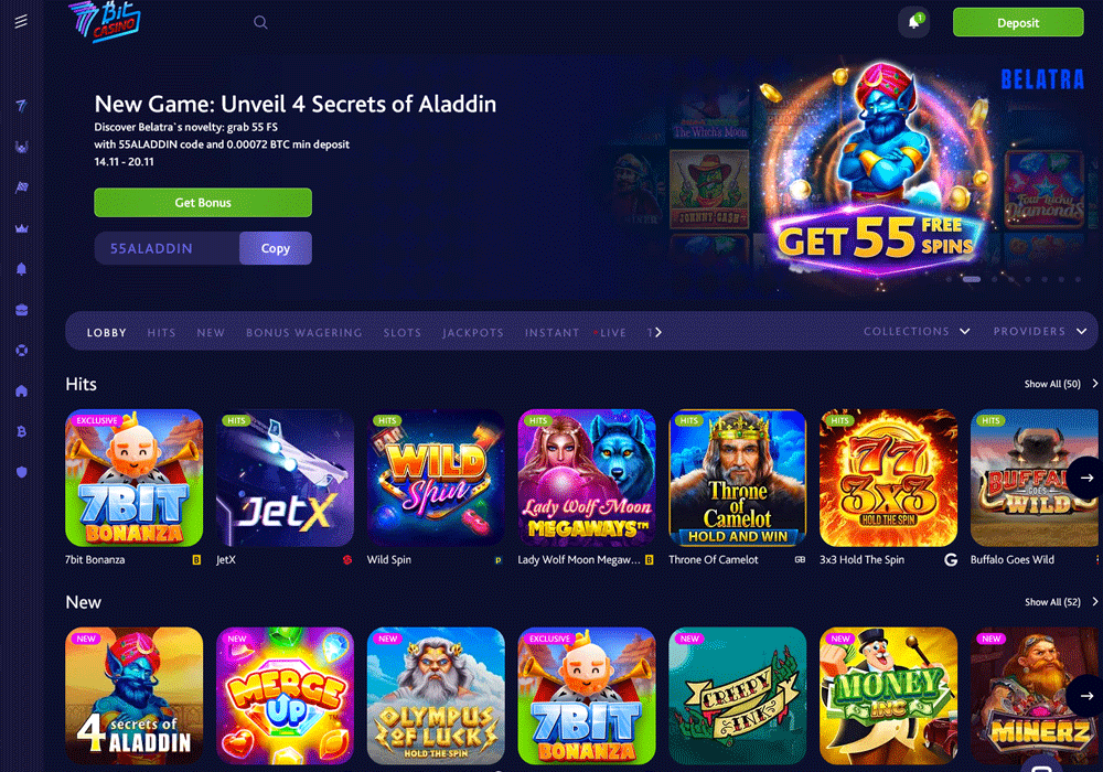 7Bit Casino is very highly regarded with lots of top games