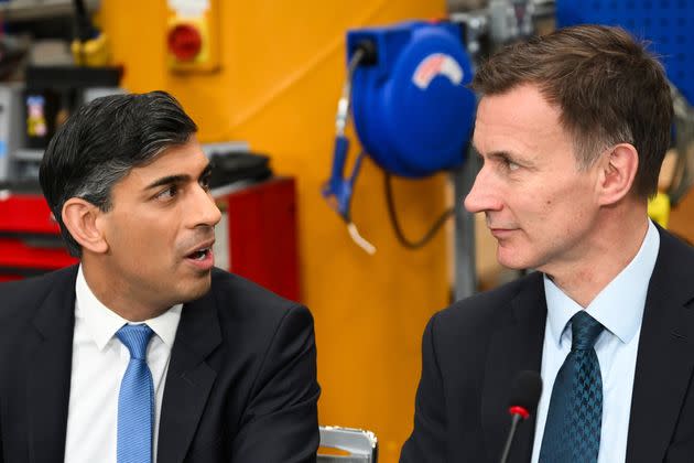 Former PM Rishi Sunak and his chancellor Jeremy Hunt, who are now both on the Opposition benches