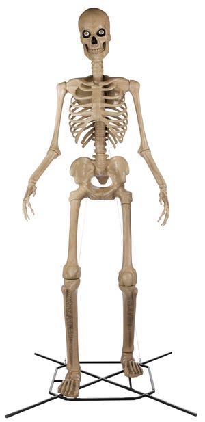 Skelly, the 12-foot giant-sized skeleton sold at Home Depot.