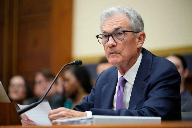 Federal Reserve Chair Jerome Powell testifies to the House Financial Services Committee on the first of two days of semi-annual testimony to Congress in Washington on March 6, 2024.