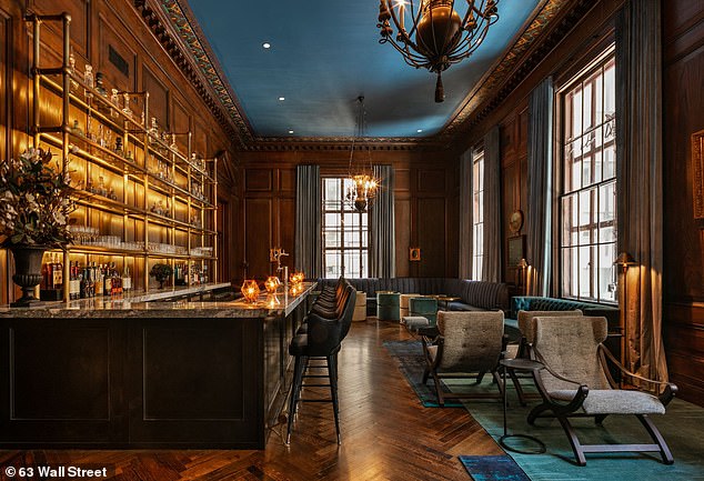 The speakeasy bar and lounge is an exclusive residents-only space