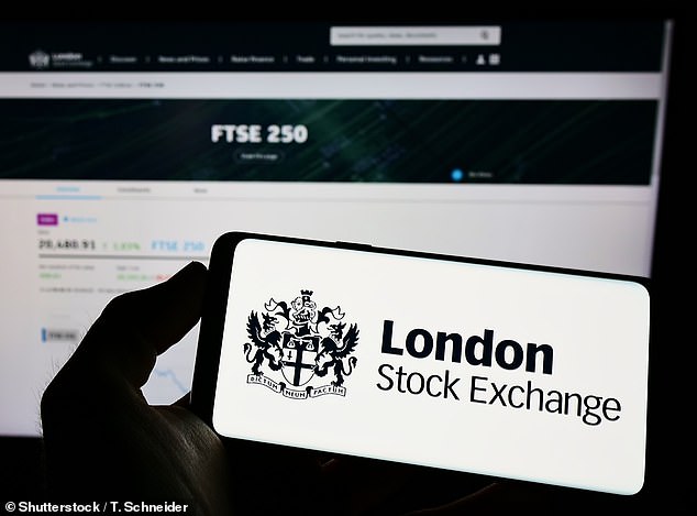 Boost: London's mid-cap stock index reached its strongest level since April 2022, rising 0.1 per cent, or 13.98 points, to 21,202.89