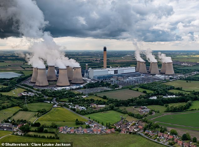 Controversial: Drax's green credentials have been queried, given it burns wood pellets from Canada and one of the UK's top carbon dioxide emitters