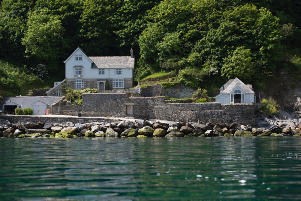 This secluded property is accessed by a woodland path or boat over some of Europe’s cleanest sea water in St Austell Bay. Photo: Knight Frank