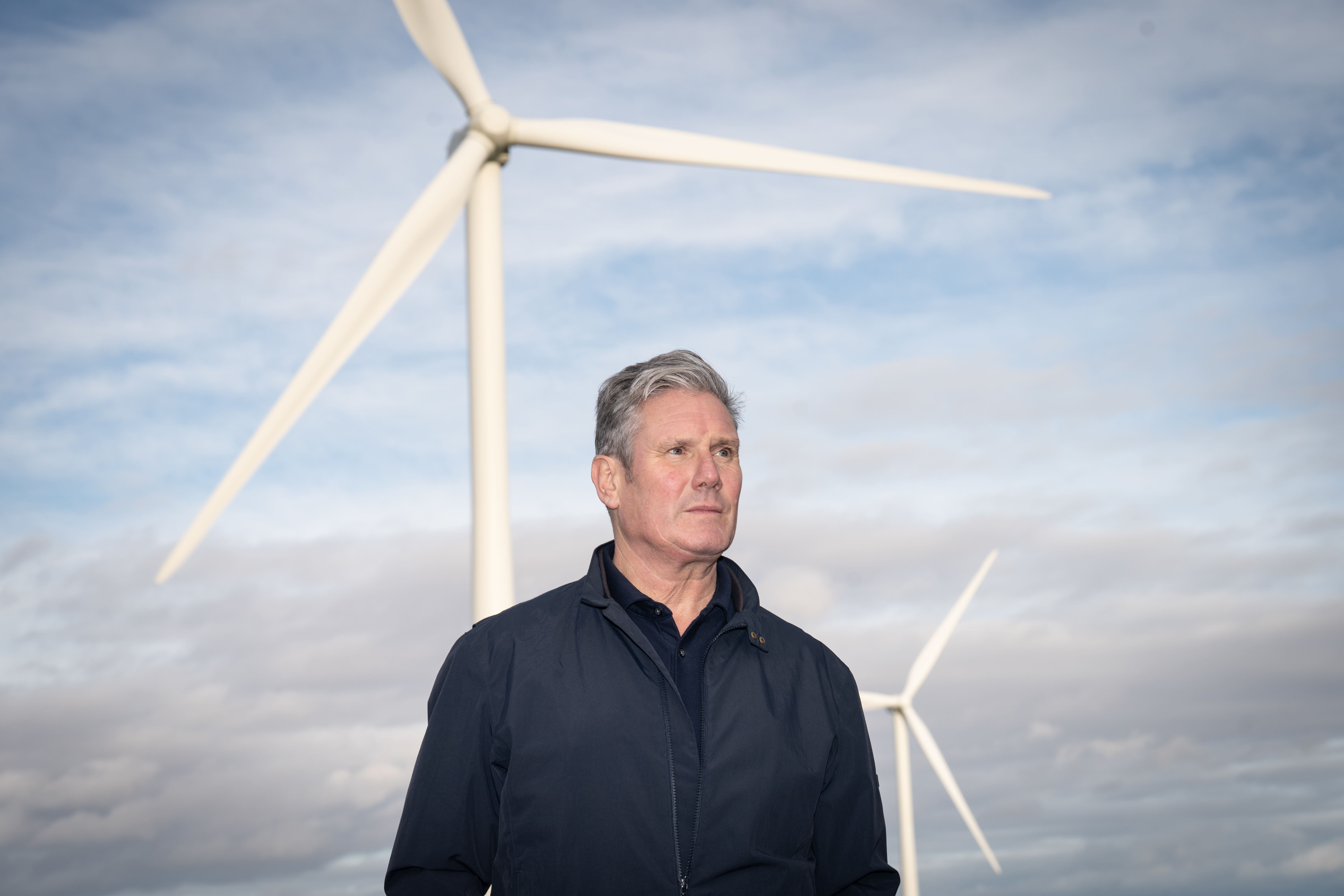 Sir Keir Starmer said GB Energy will help ensure ‘clean energy by 2030, cheaper bills, and good jobs across the country’ (Stefan Rousseau/PA)