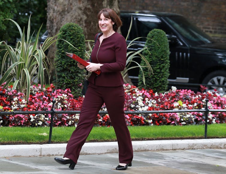 Rachel Reeves walking up Downing Street